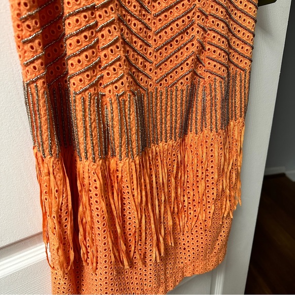 Artelier Nicole Miller Beaded Fringe Mini Dress - Picture 3 of 8